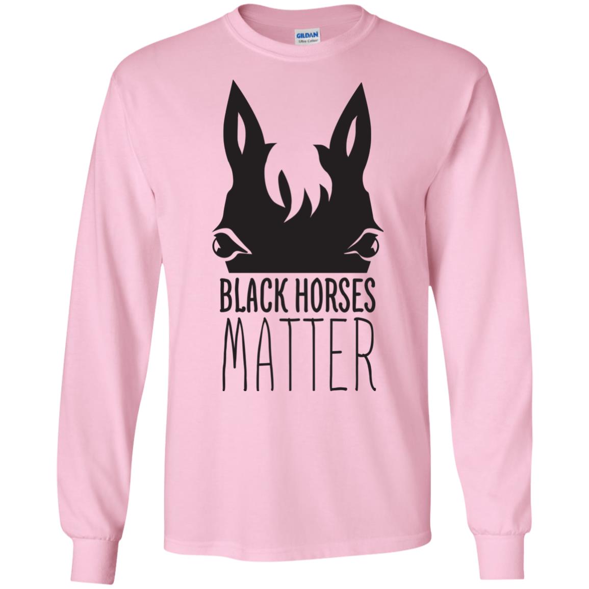 Black Horses Matter Horse T Shirts