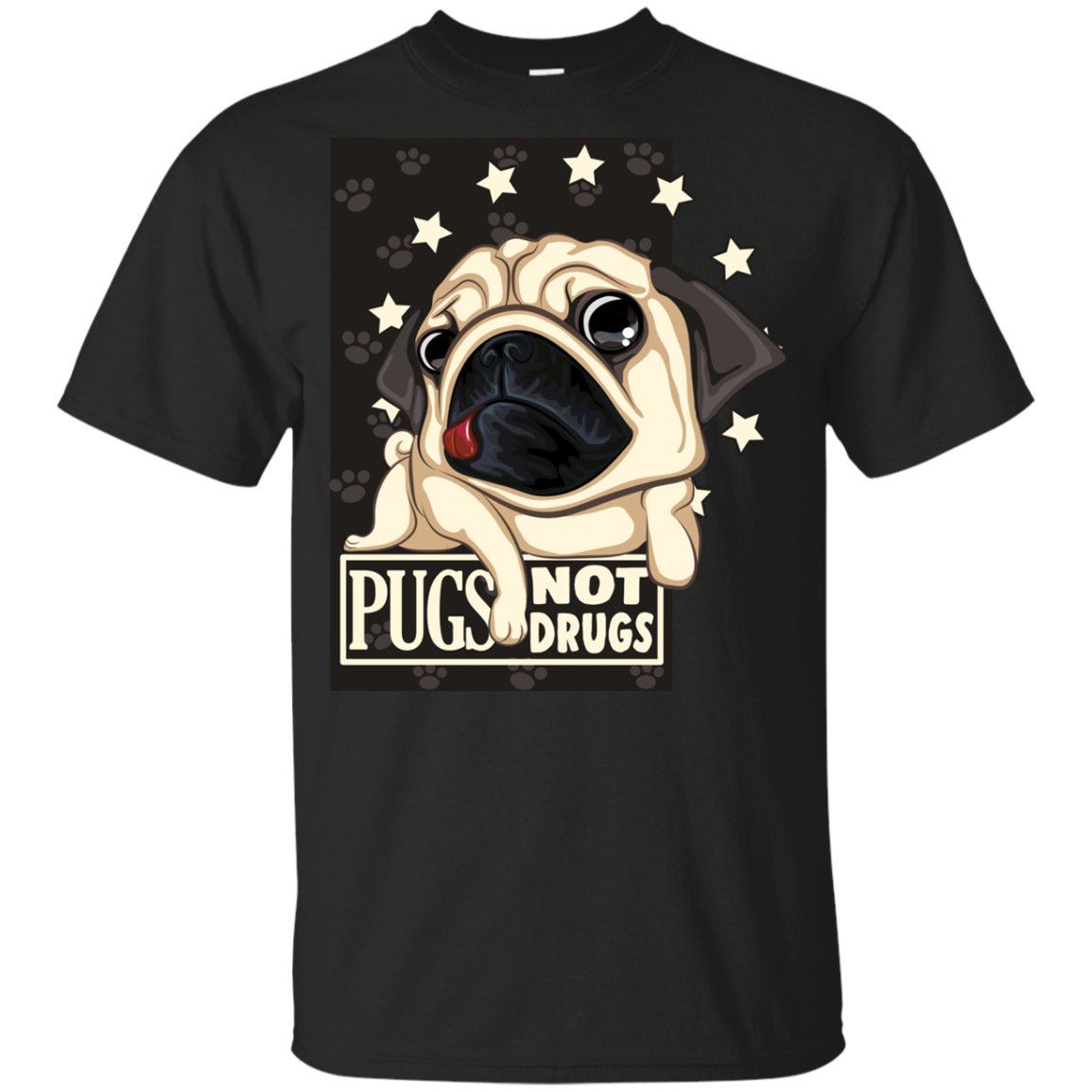 Pugs Not Drugs T Shirts