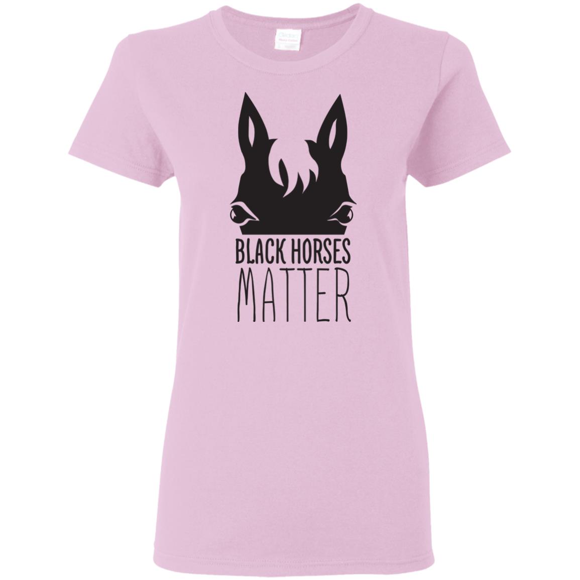 Black Horses Matter Horse T Shirts