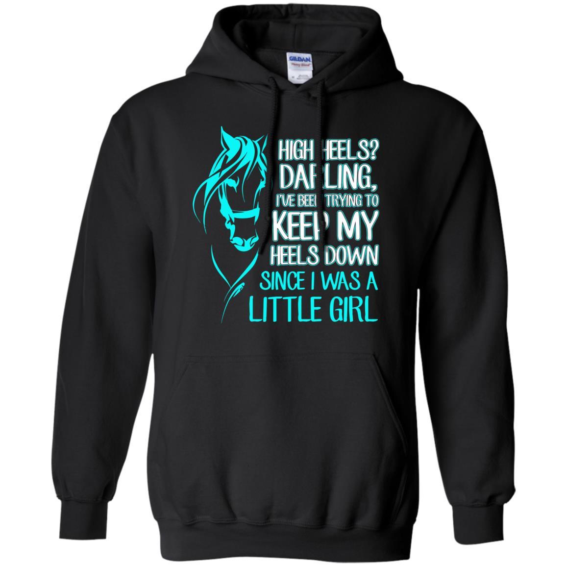 Keep My Heels Down Since I Was A Little Girl Horse Tshirt For Equestrian Girl