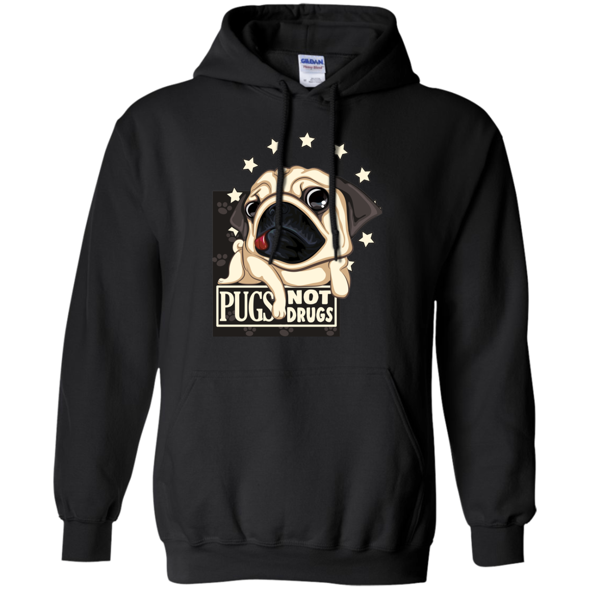 Lovely Black Gift For Collection Dog T Shirts Pugs Not Drugs V2