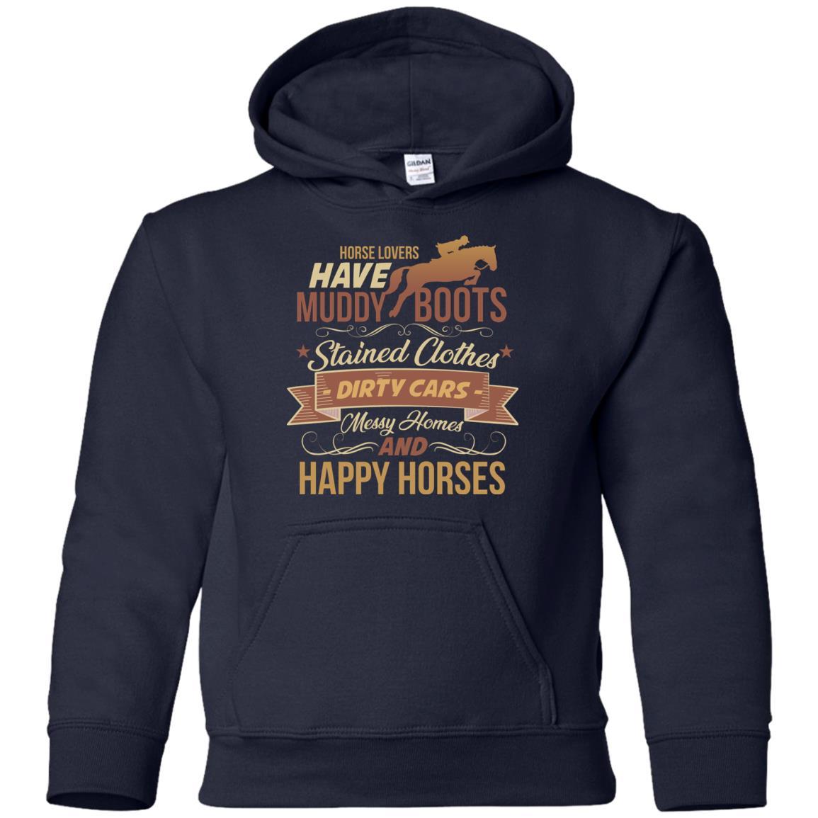 Have Muddy Boots And Happy Horses Tshirt for Equestrian Gift