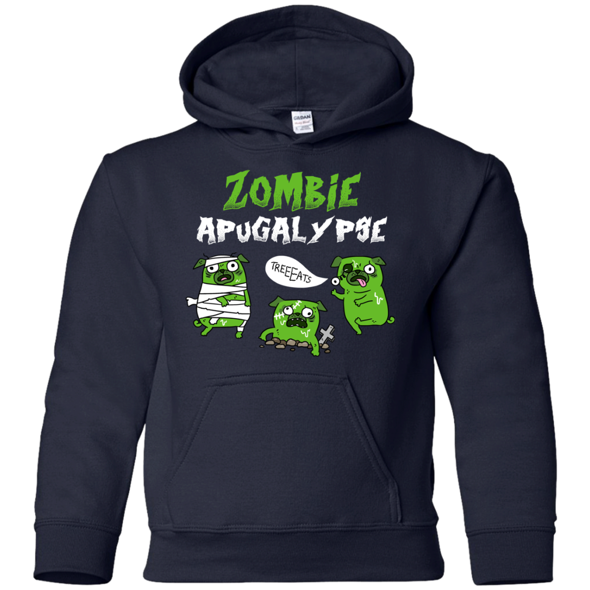 Nice Pug T Shirts - Zombies Apugalypse, is a cool gift for your friend
