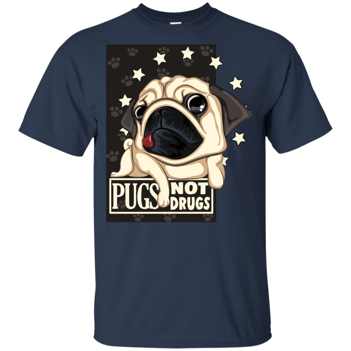 Pugs Not Drugs T Shirts