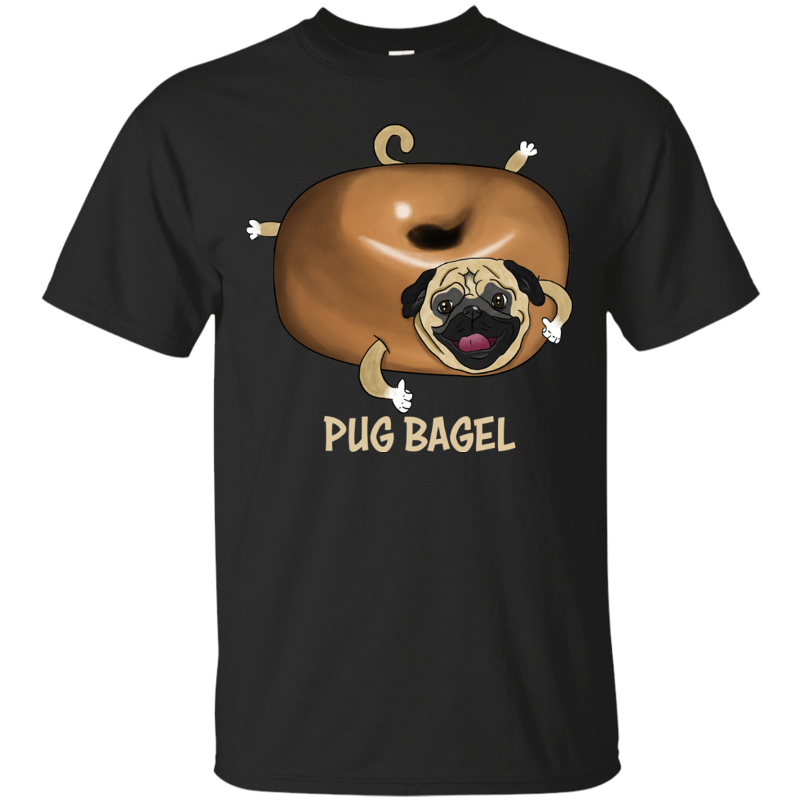 Pug Bagel T Shirts