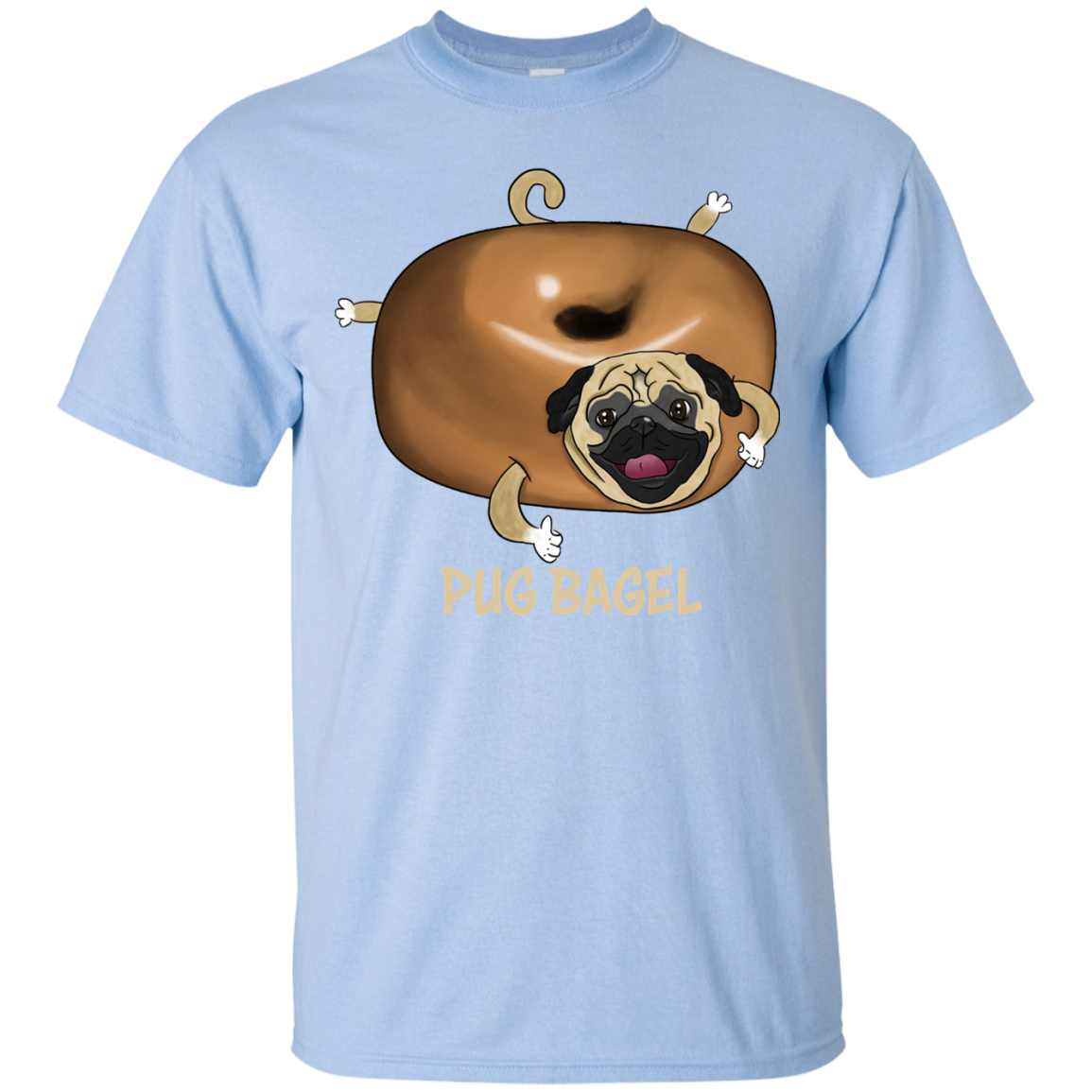 Pug Bagel T Shirts V2
