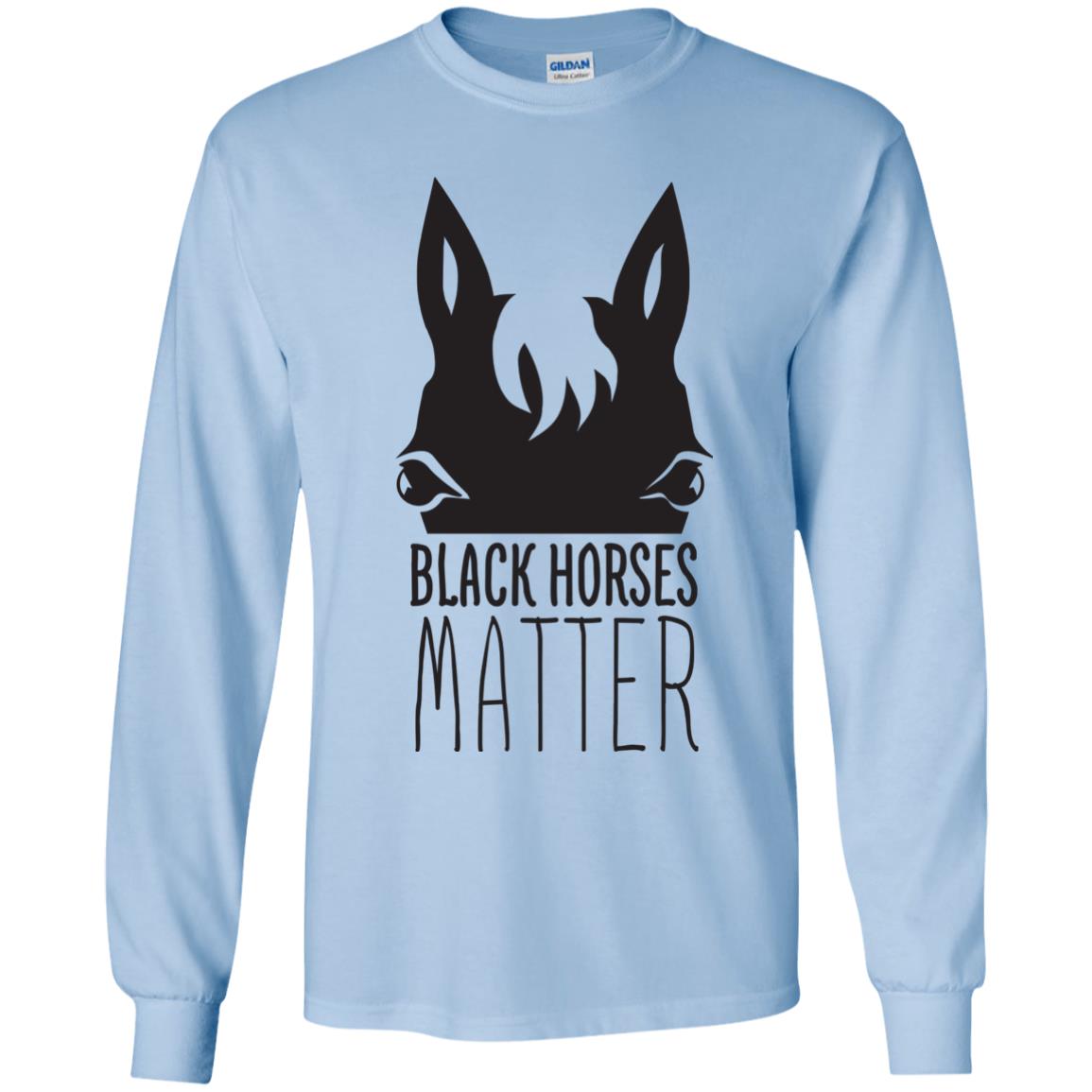 Black Horses Matter Horse T Shirts