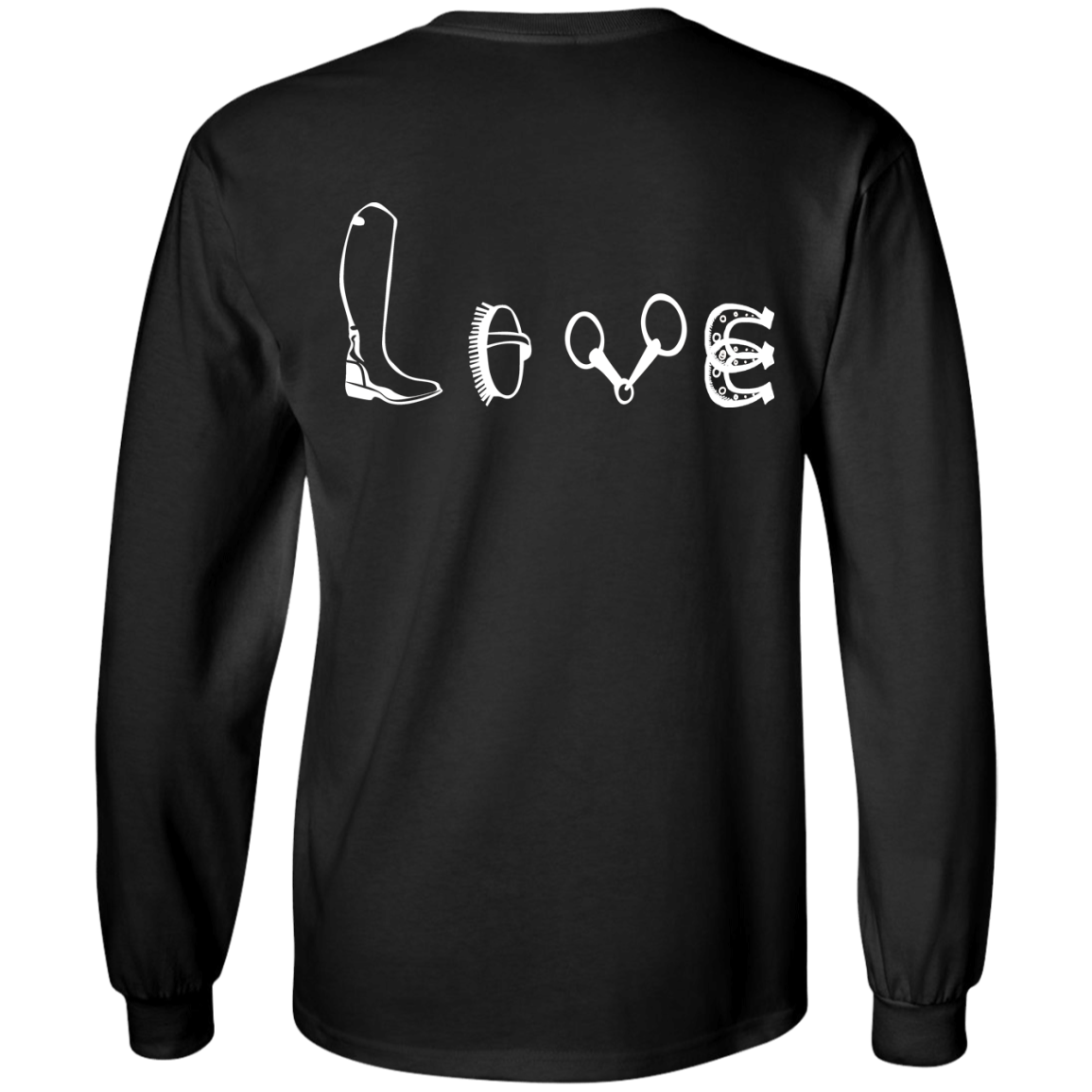 Love Symbol Horse TShirt FOr Equestrian Lover