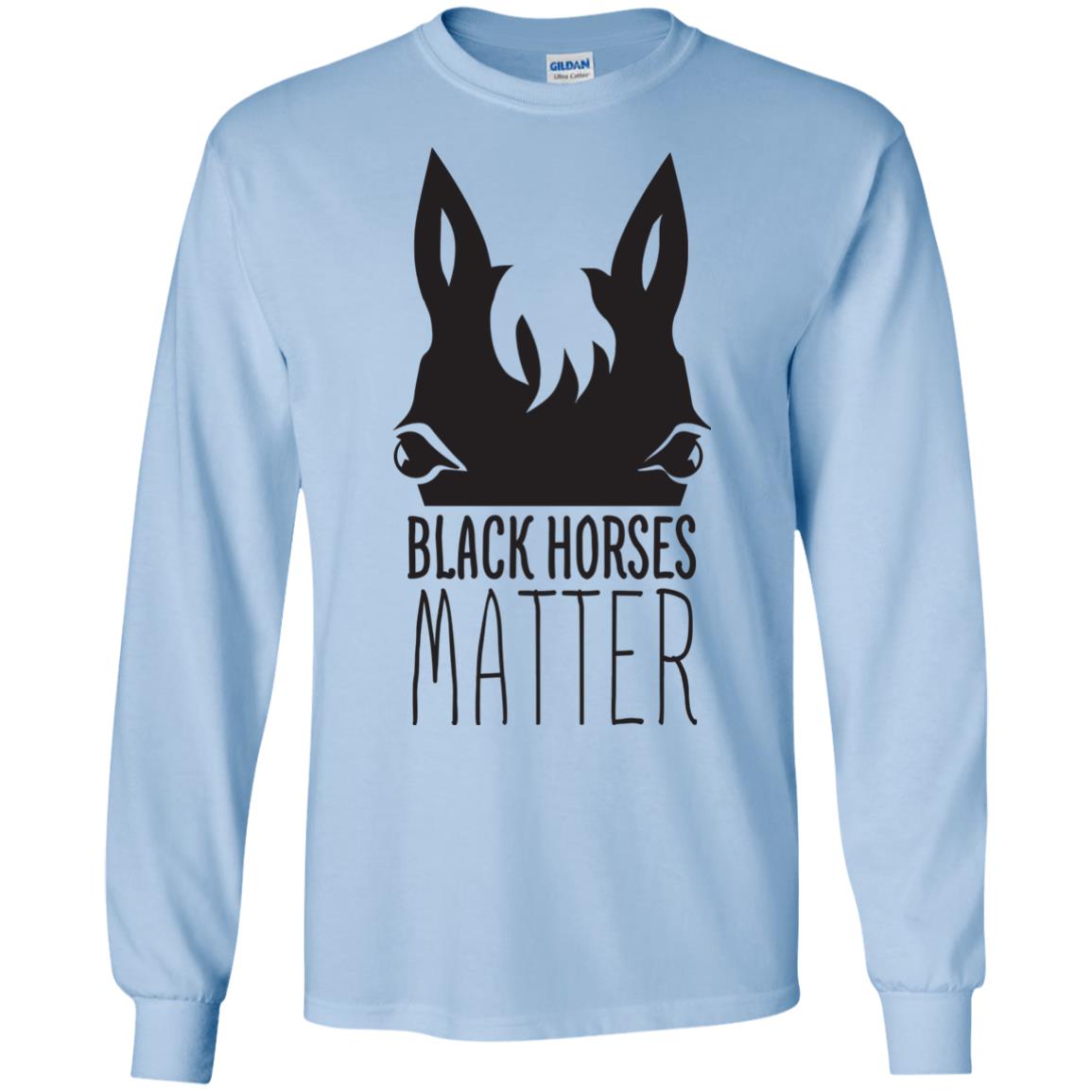 Black Horses Matter Horse T Shirts