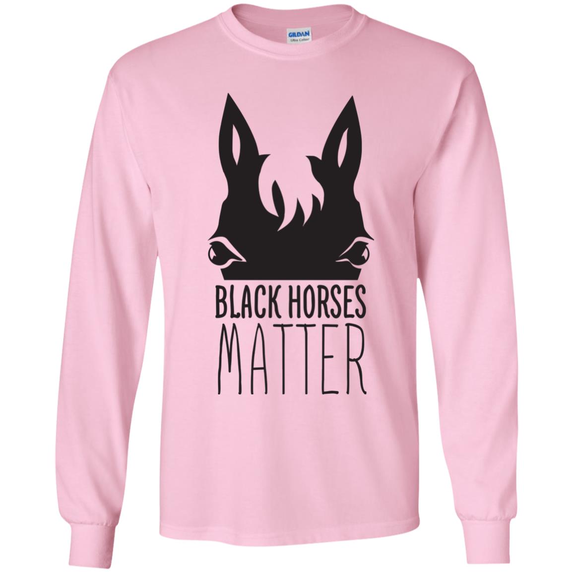 Black Horses Matter Horse T Shirts