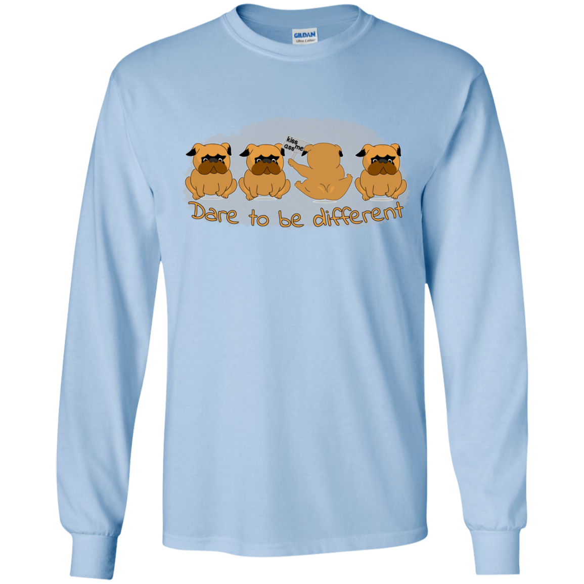 Pug - Dare To Be Different T Shirts