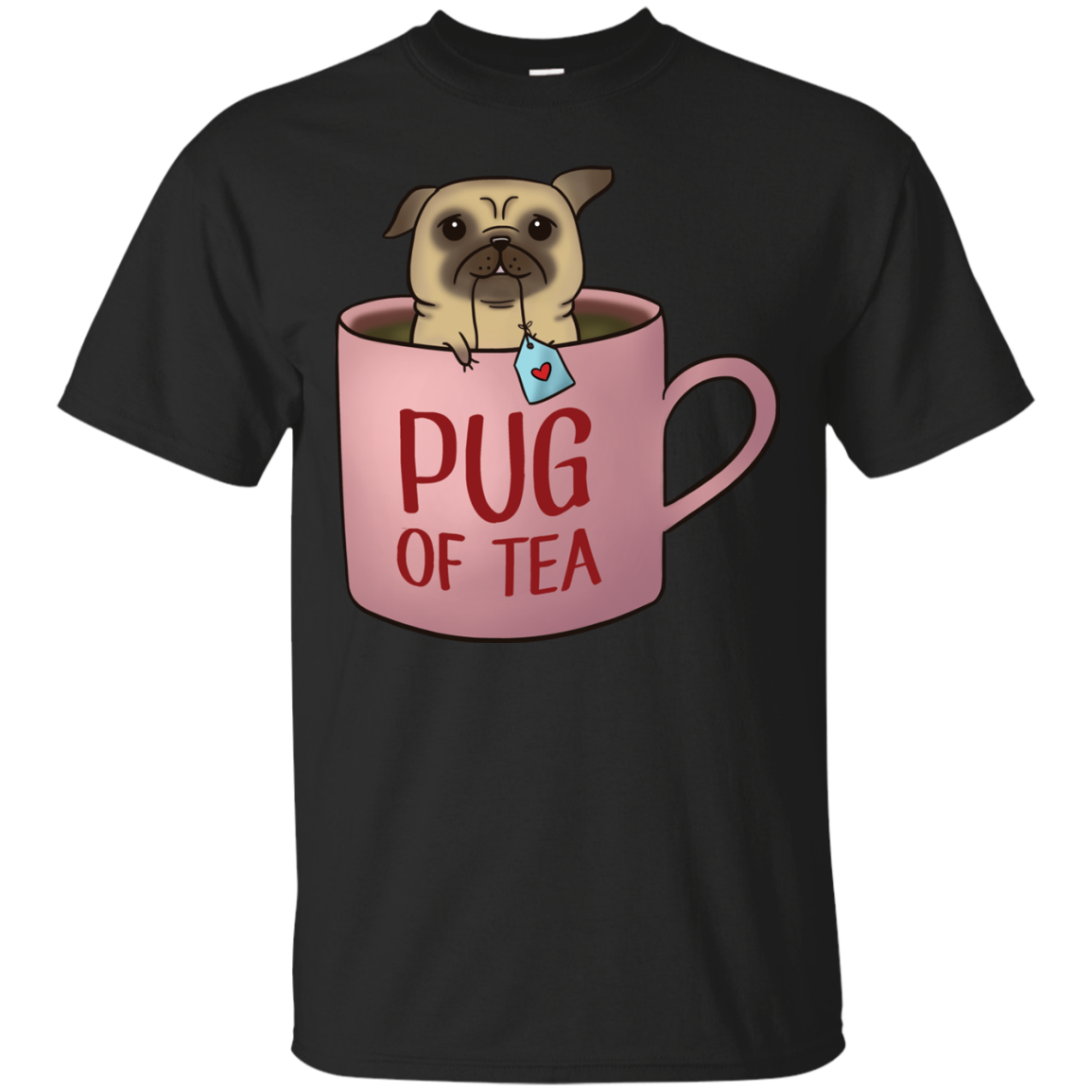Pug Of Tea T Shirts