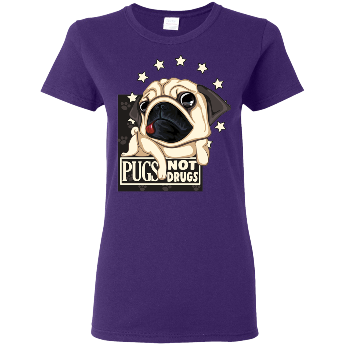 Lovely Black Gift For Collection Dog T Shirts Pugs Not Drugs V2