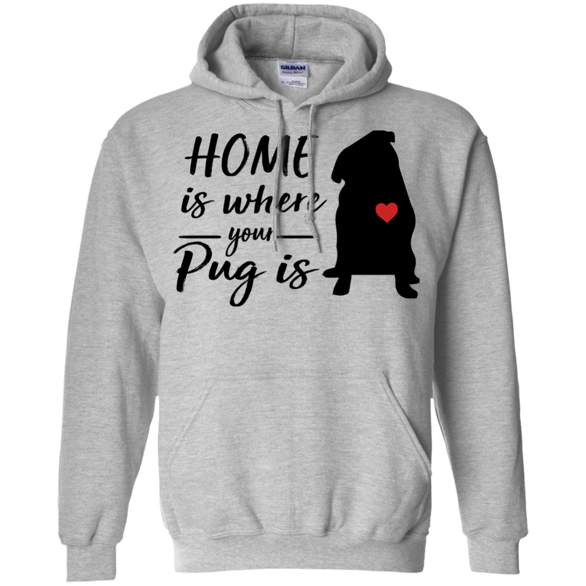 Nice Pug T Shirts - Home Is Where Your Pug Is, is an awesome gift