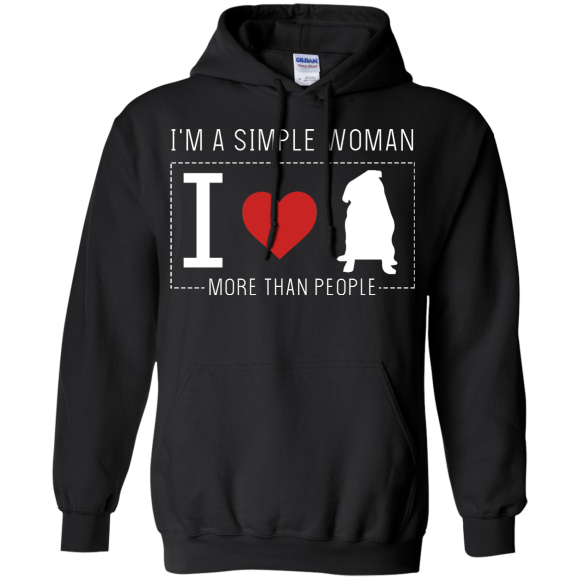 I'm A Simple Woman - Pug T Shirts