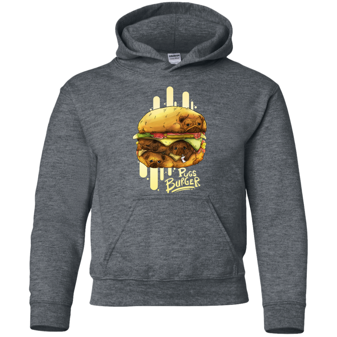 Pug Burger T Shirts