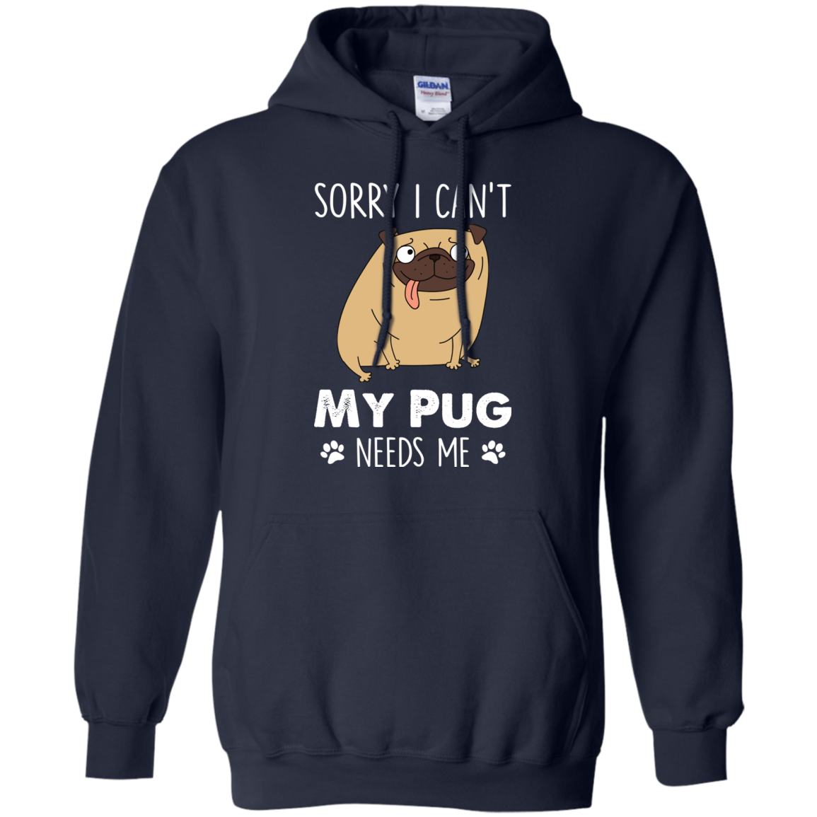 Nice Pug T Shirts - My Pug Needs Me, is a cool gift for your friends