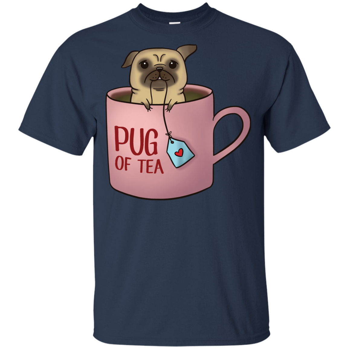 Pug Of Tea Pug T Shirts
