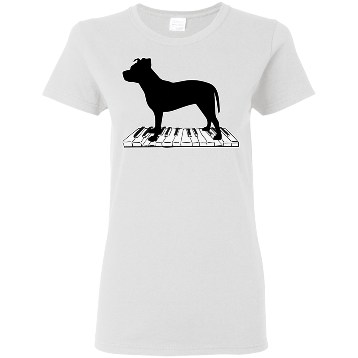 Pitbull Playing Piano Music T Shirts V2