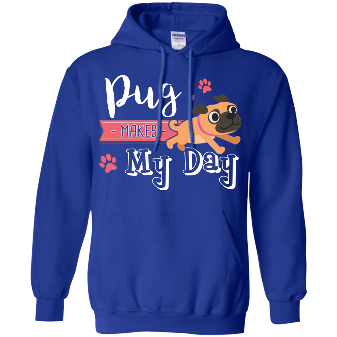 Pug Makes My Day T Shirts