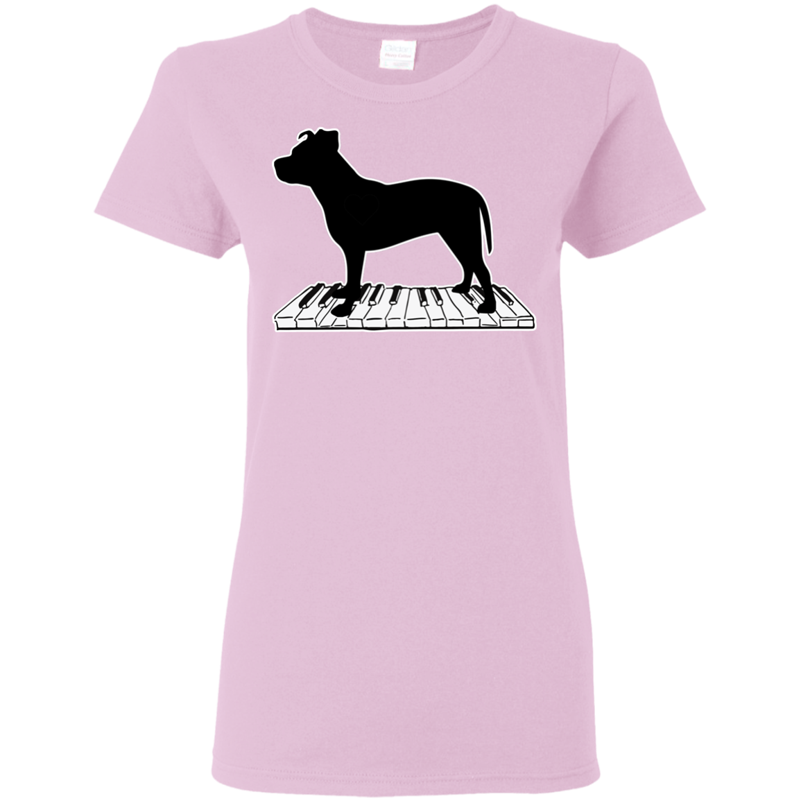 Pitbull Playing Piano Music T Shirts V2