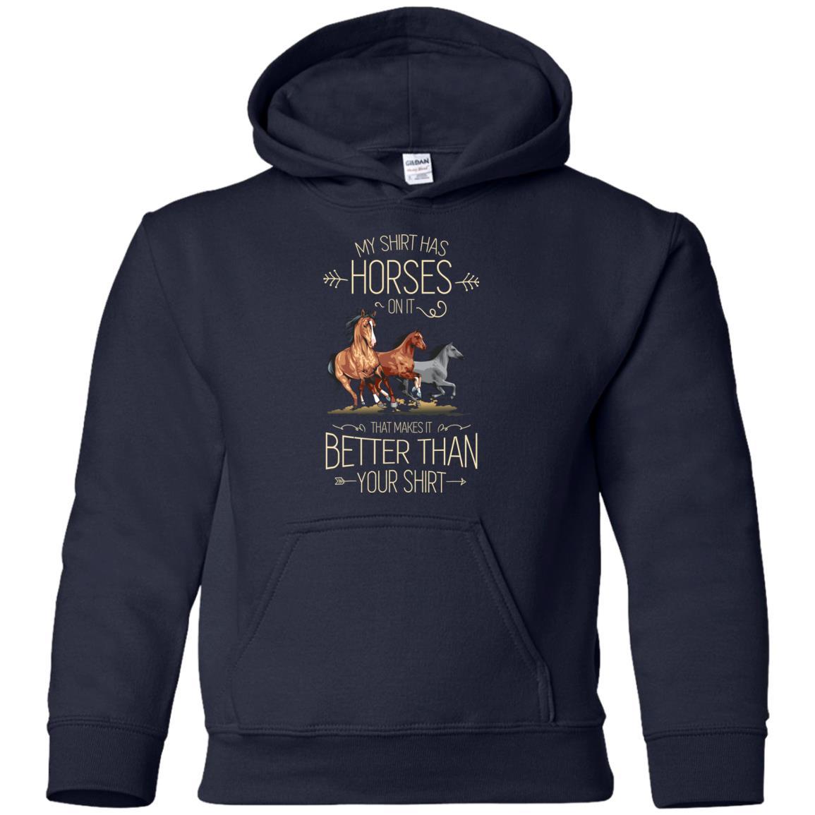My Shirt Has Horse On It Horse Tshirt For Equestrian Gift