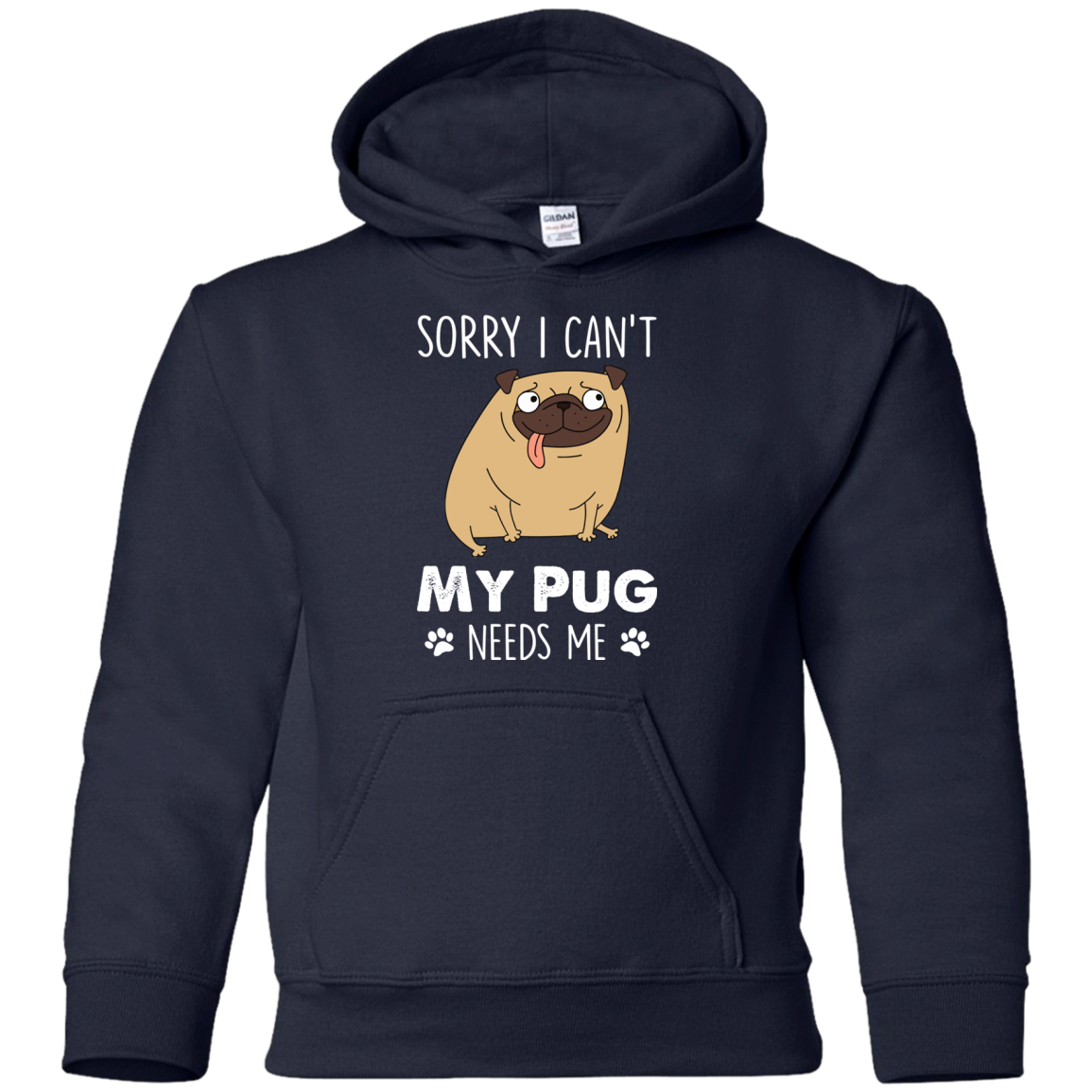 Nice Pug T Shirts - My Pug Needs Me, is a cool gift for your friends