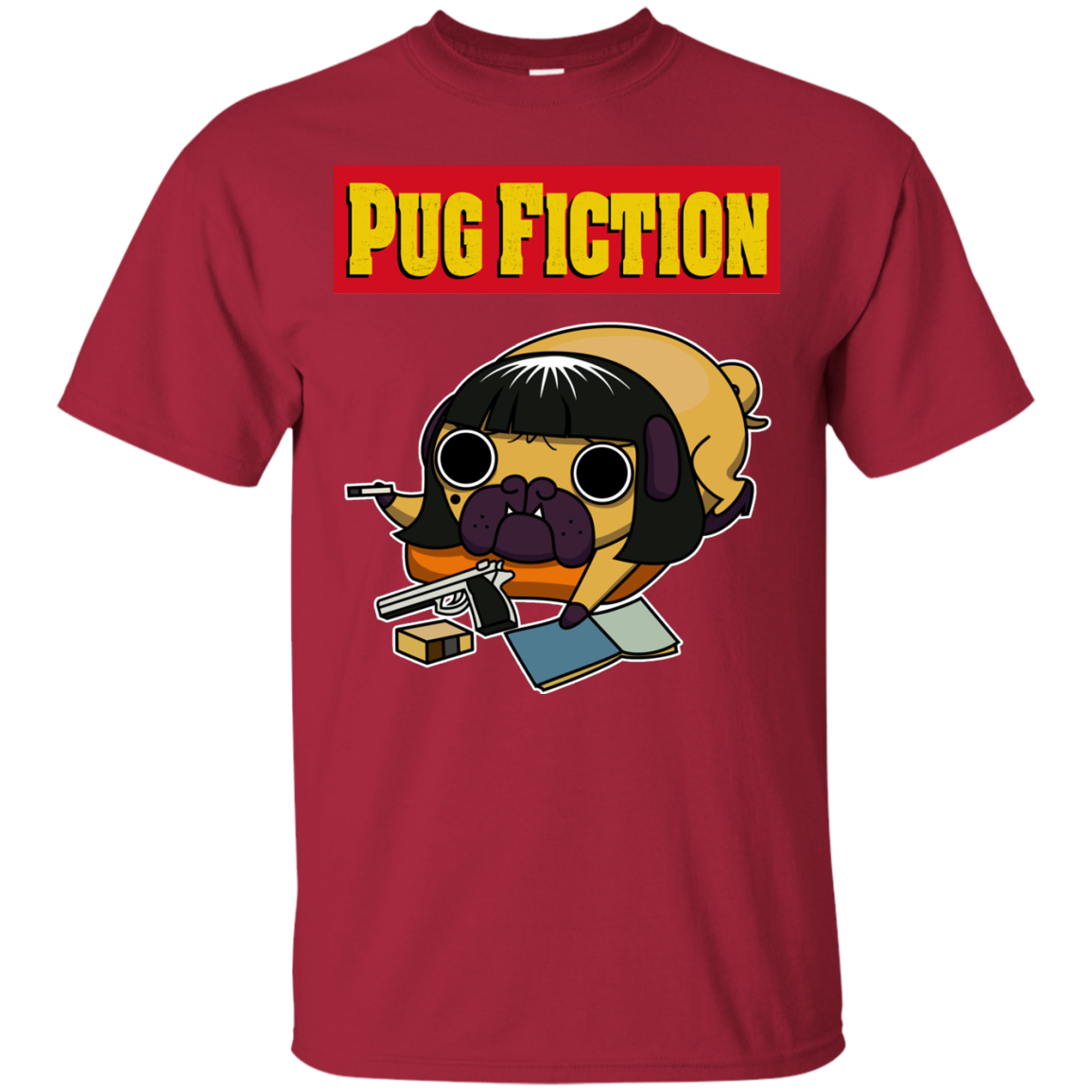 Pug Fiction Pug T Shirts