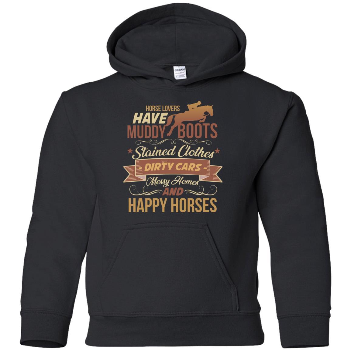Have Muddy Boots And Happy Horses Tshirt for Equestrian Gift