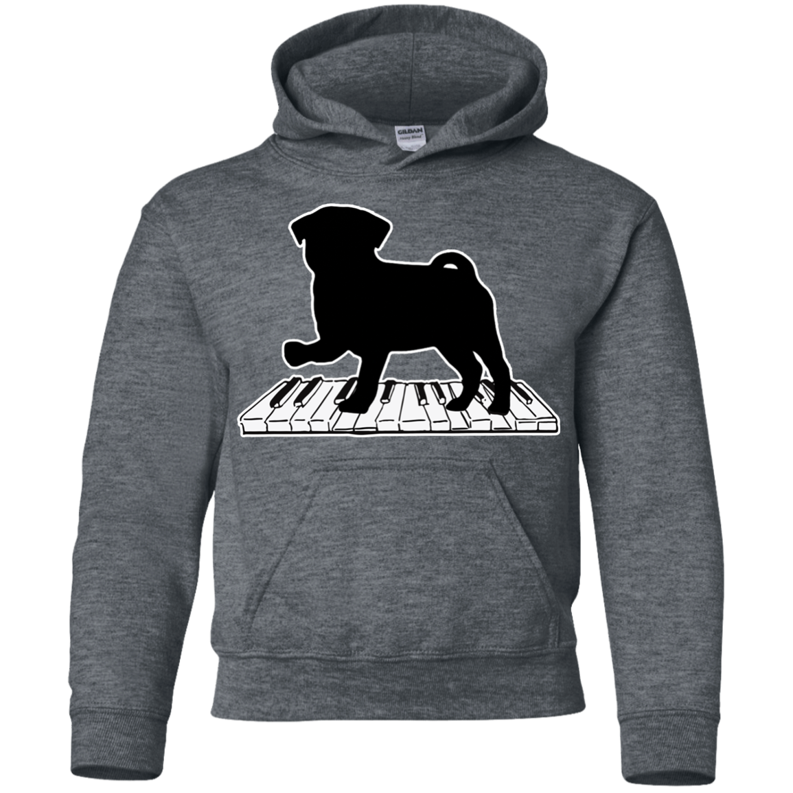 Pug Playing Piano Music T Shirts