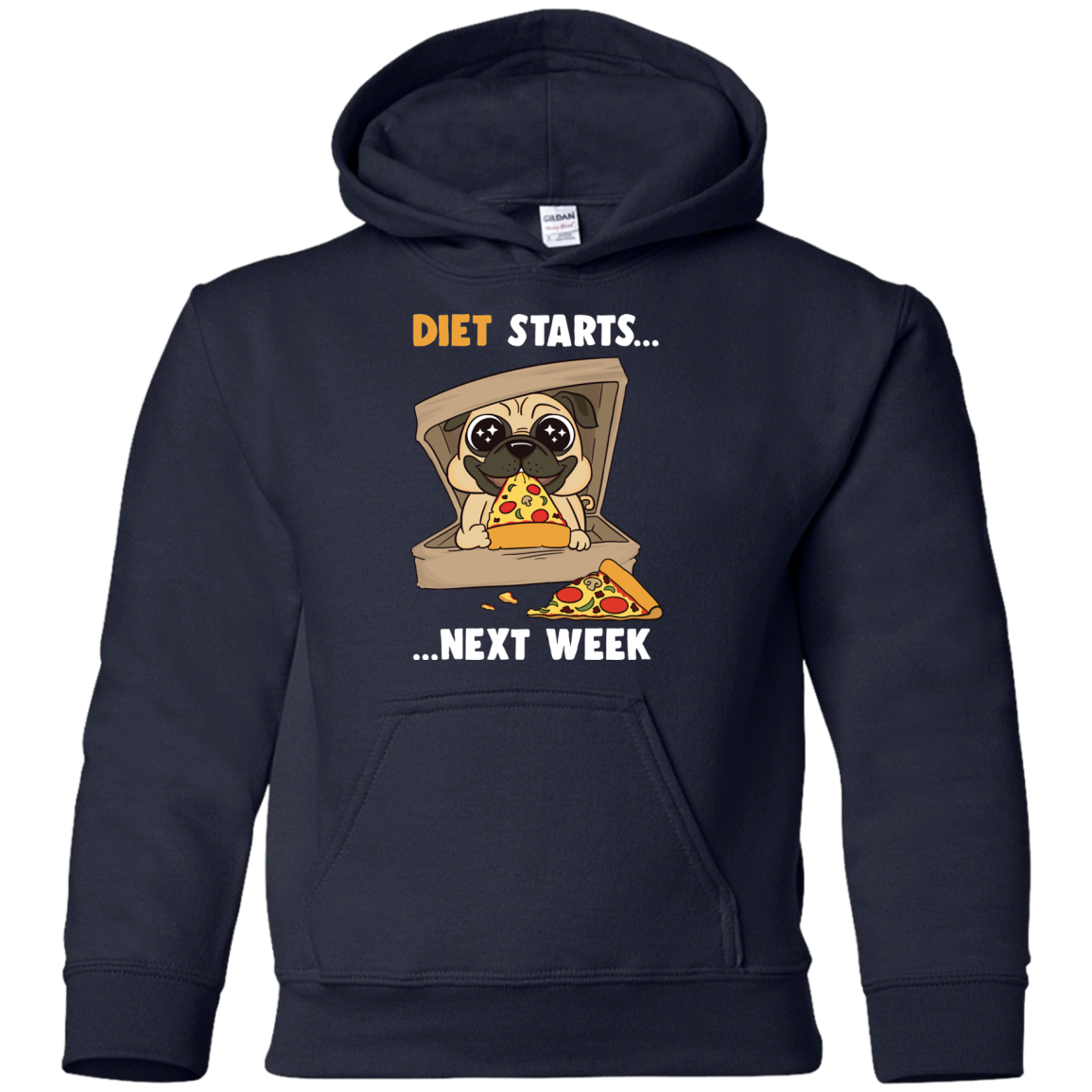 Diet Starts Next Week Pug T Shirts