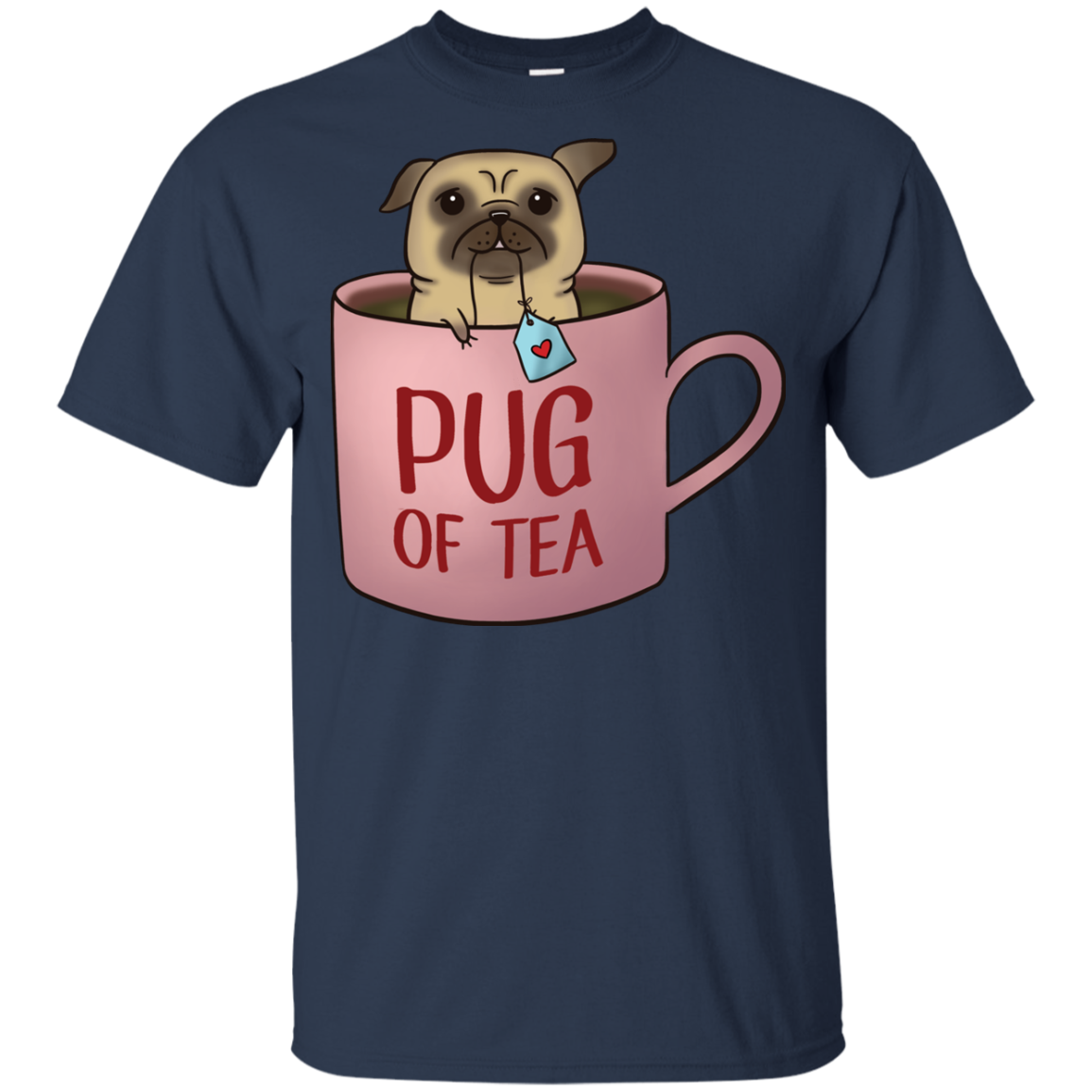 Pug Of Tea T Shirts