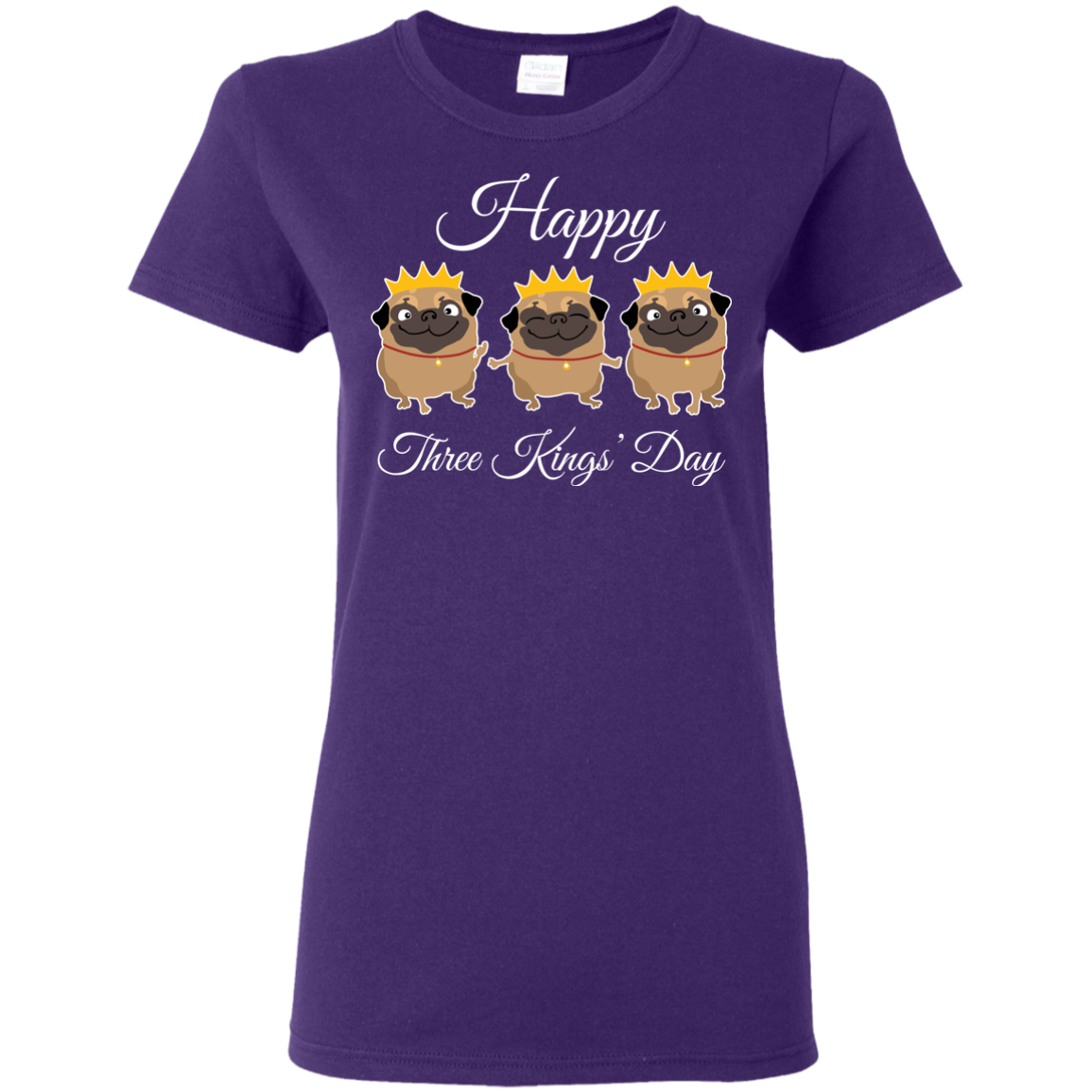 Nice Pug T Shirts - Three Kings' Day Pug, is a cool gift for friends