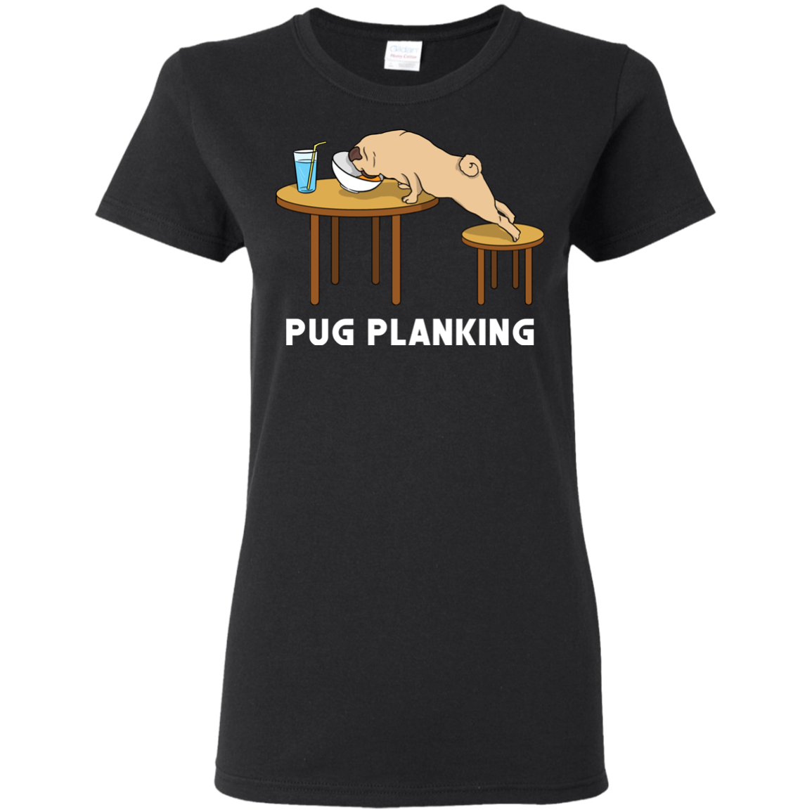 Pug Planking T Shirts