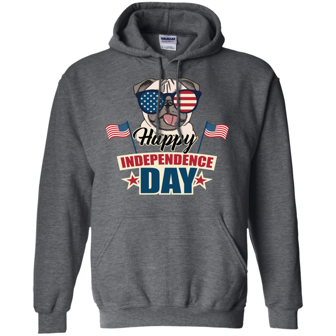 Happy Independence Day Pug T Shirts V1