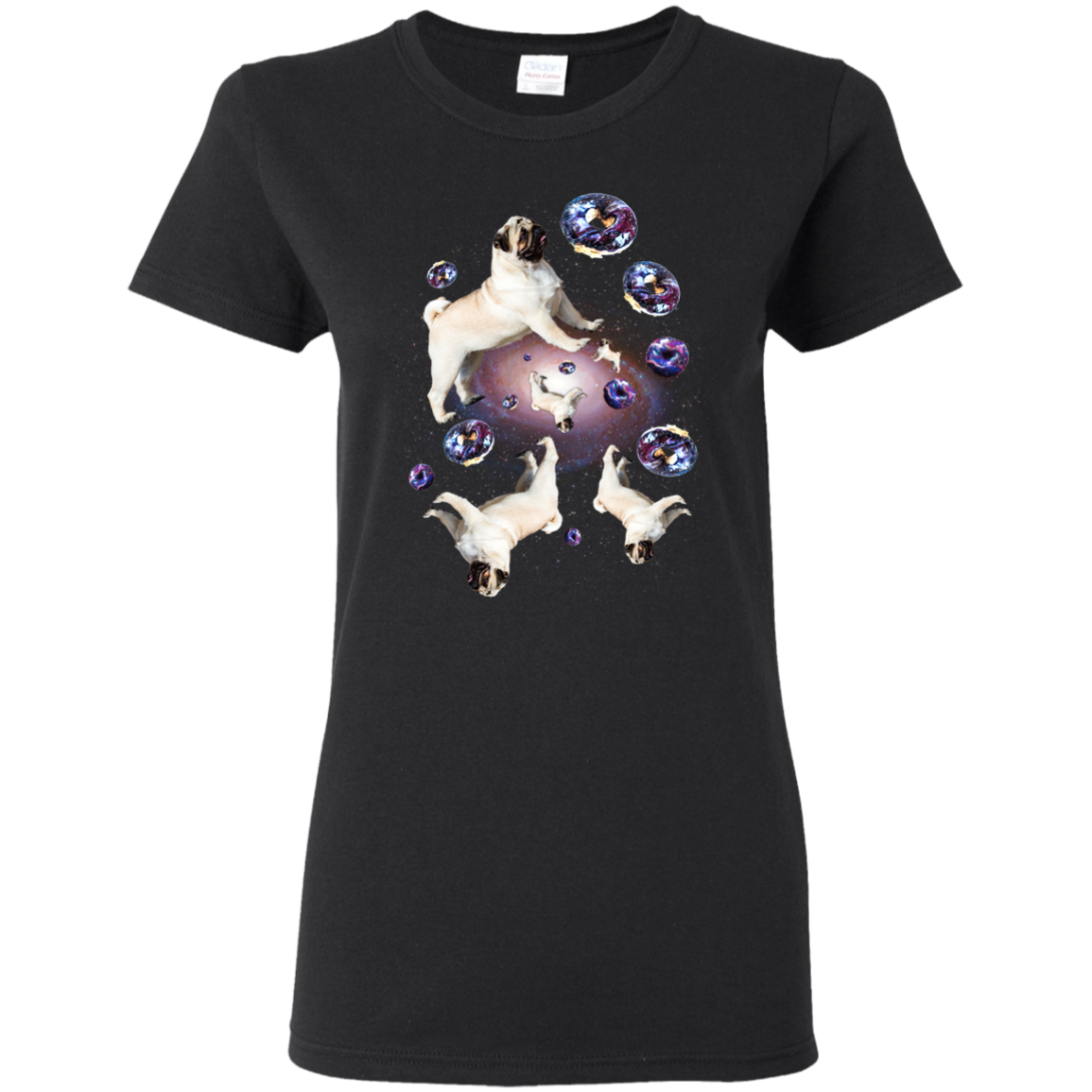 Nice Pug T Shirts - Pug Doughnut Galaxy, cool gift for your friend
