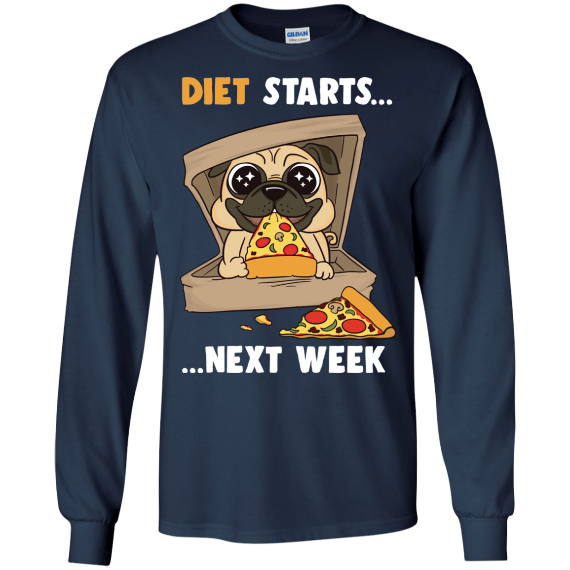 Diet Starts Next Week Pug T Shirts