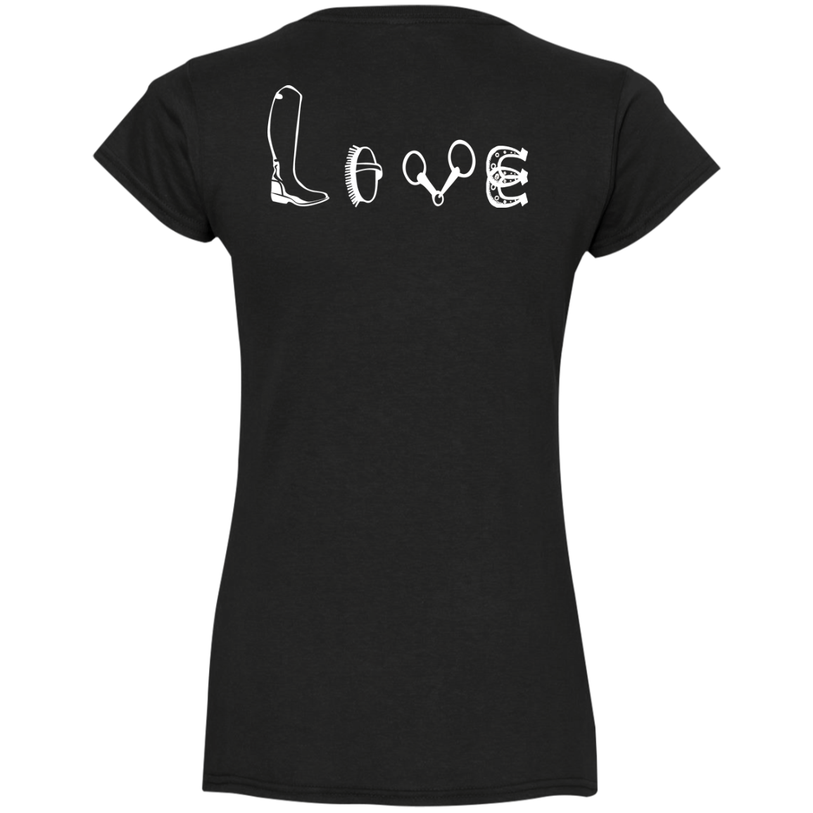 Love Symbol Horse TShirt FOr Equestrian Lover