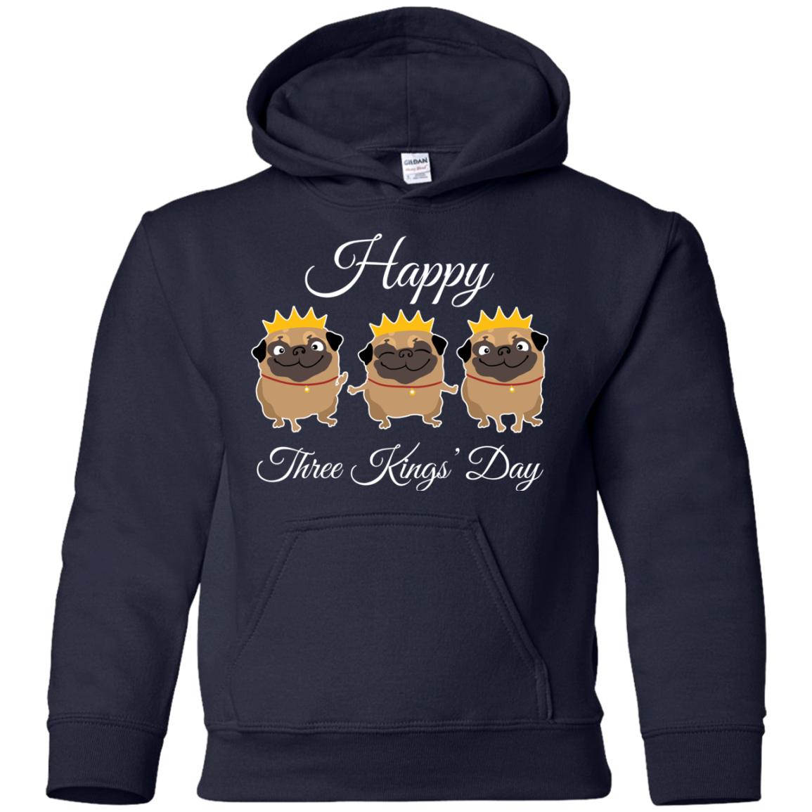 Nice Pug T Shirts - Three Kings' Day Pug, is a cool gift for friends