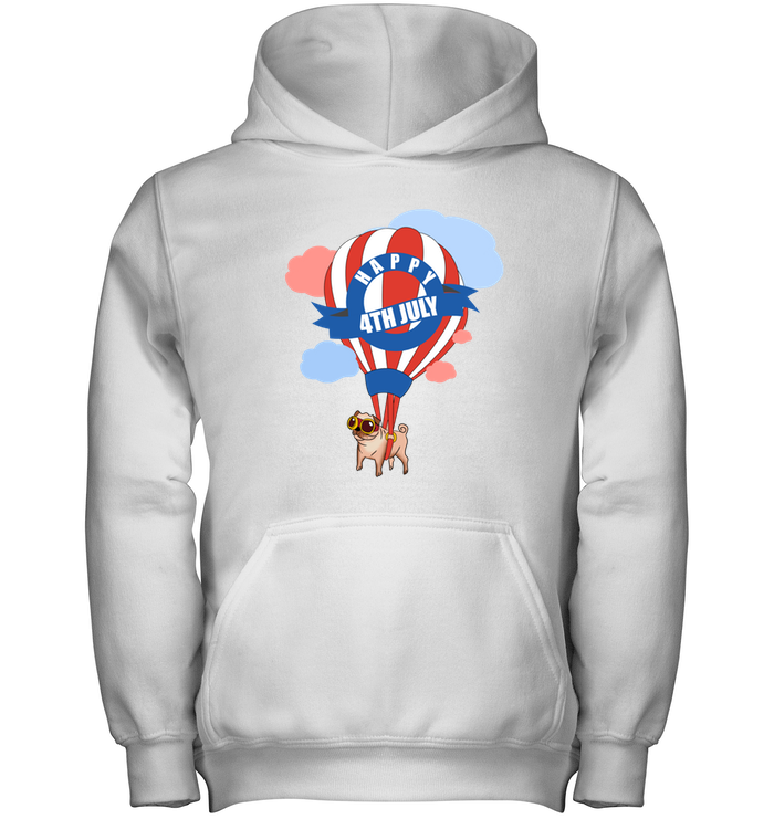 Pug - Happy 4th July T Shirts
