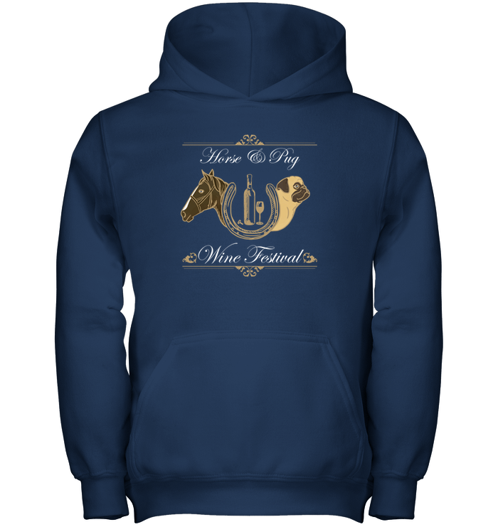Horse And Pug - Wine Festival T Shirts