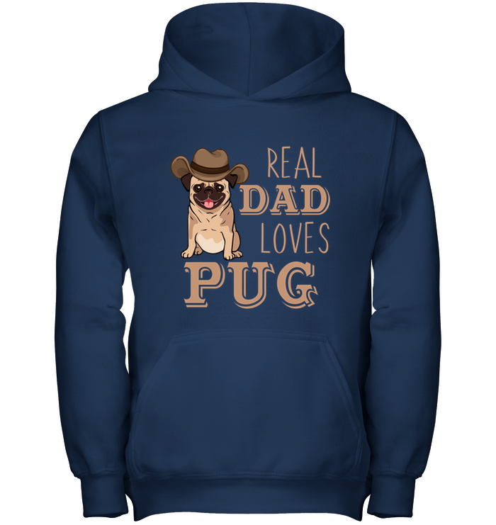 Real Dad Loves Pug T Shirts