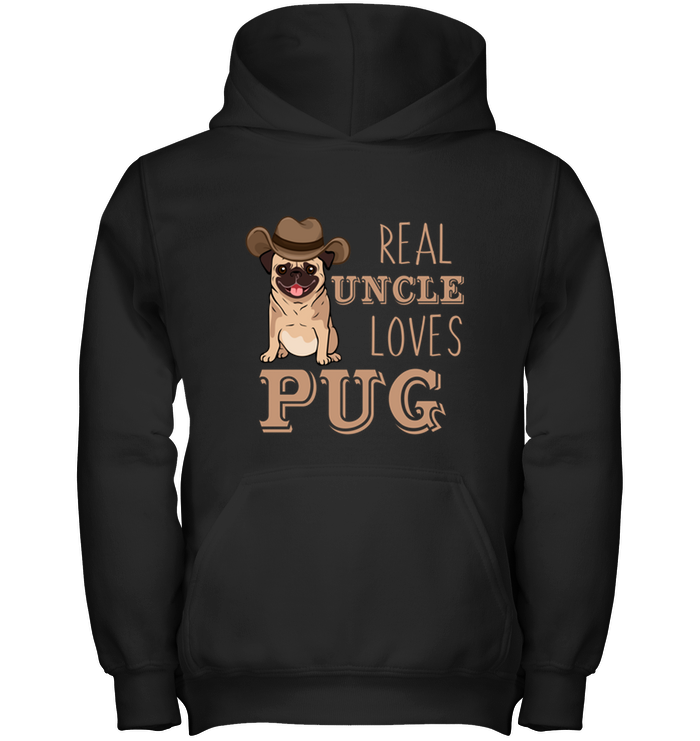 Real Uncle Loves Pug T Shirts