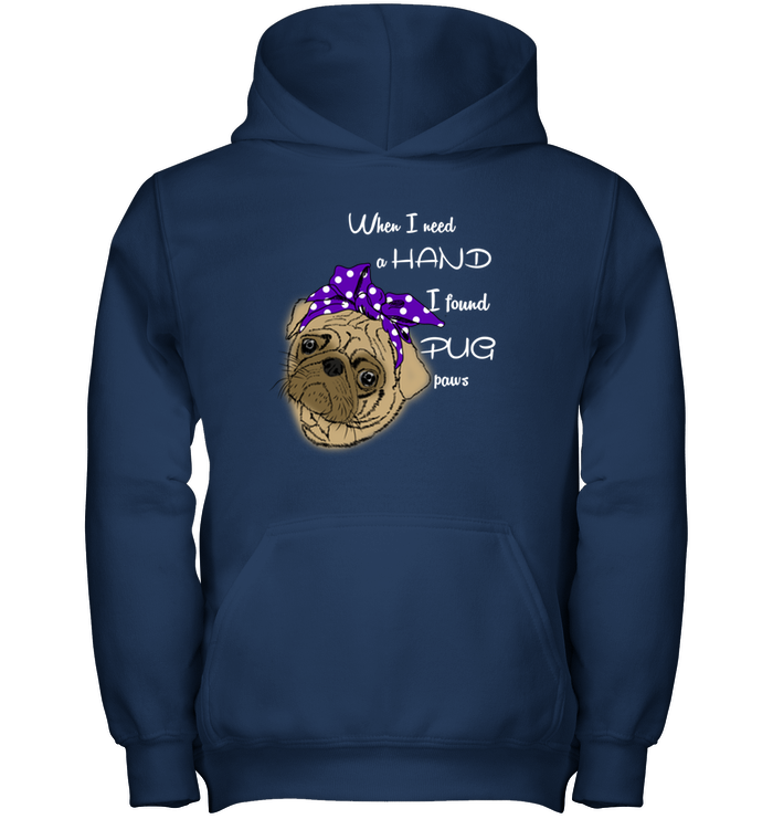 I Found Pug Paws T Shirts