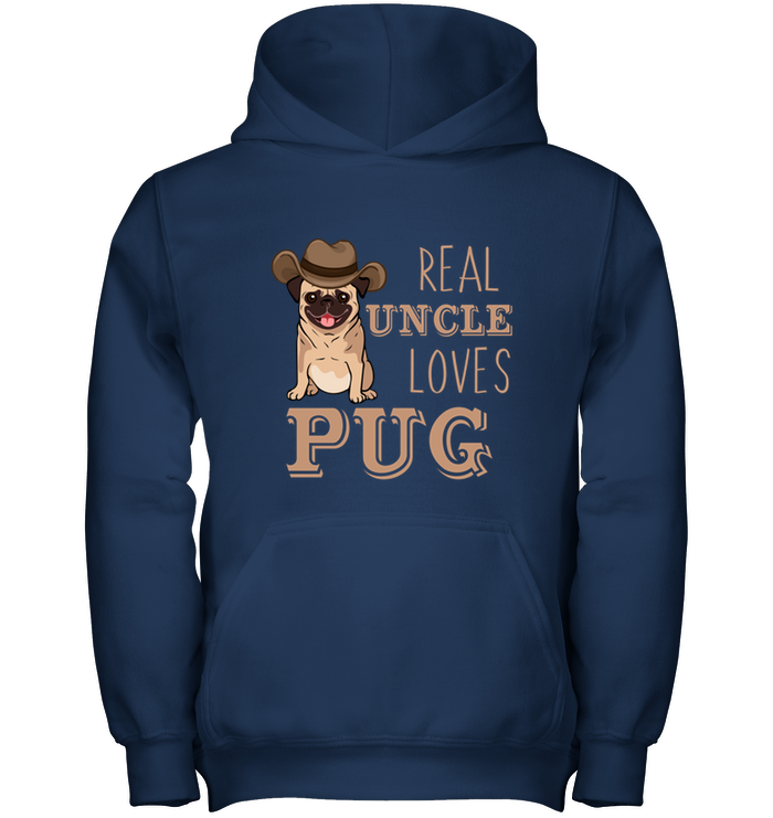 Real Uncle Loves Pug T Shirts