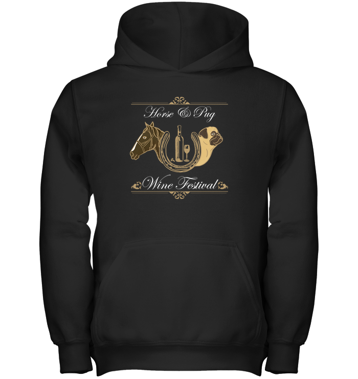 Horse And Pug - Wine Festival T Shirts