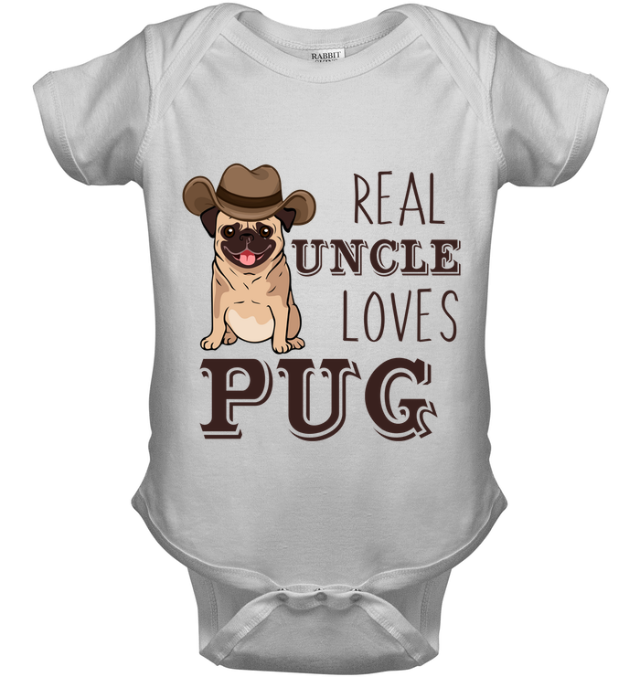 Real Uncle Loves Pug T Shirts