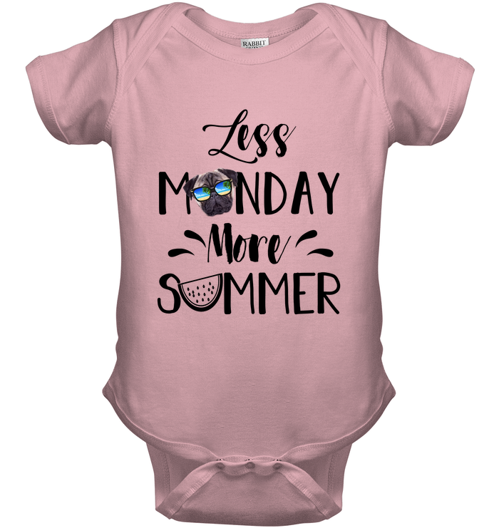 Pug - Less Monday More Summer T Shirts