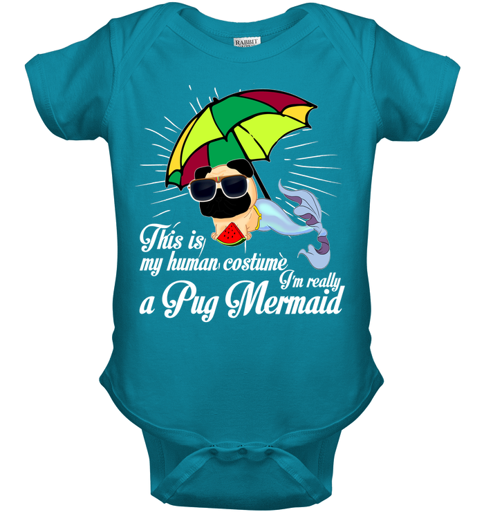 I’m Really A Pug Mermaid T Shirts
