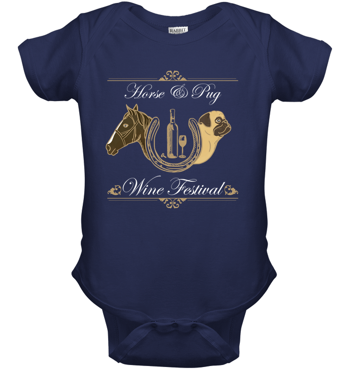 Horse And Pug - Wine Festival T Shirts
